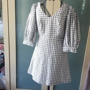 Urban outfitters blue and white mini dress